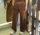 Calça tactel Marrom