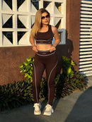 Conjunto de calça Ruance Marrom