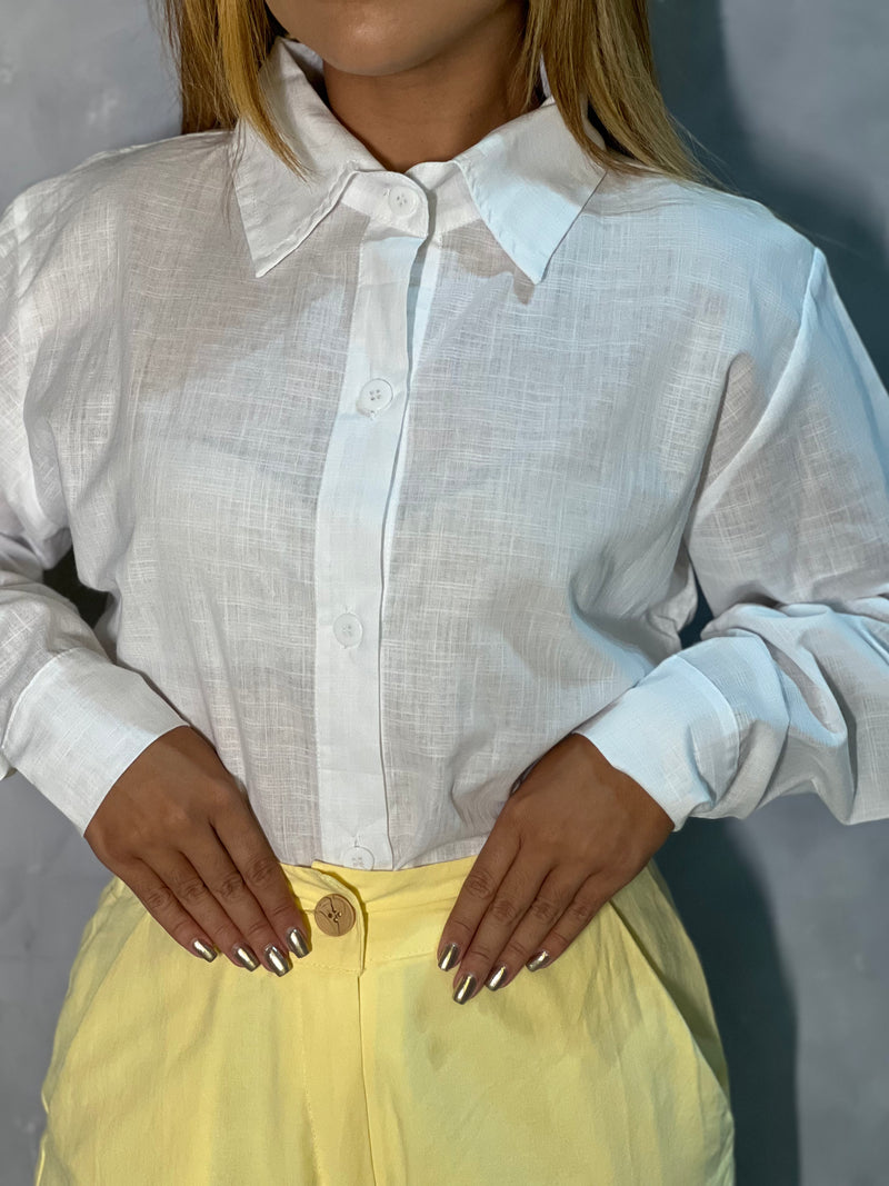 Camisa de Linho Branca - Feminino