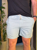 Short de linho Cinza