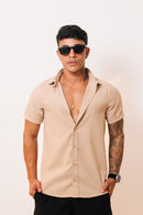 Camisa de Linho Bege