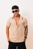 Camisa de Linho Bege