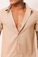 Camisa de Linho Bege