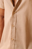 Camisa de Linho Bege