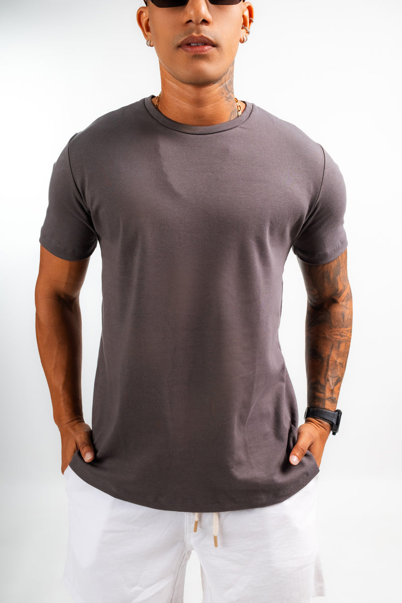 Camisa Suedine Cinza