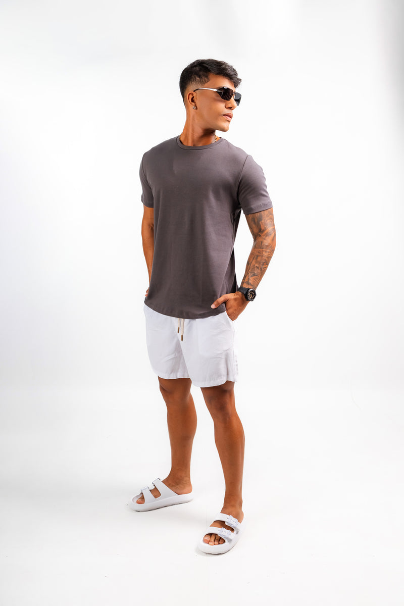 Camisa Suedine Cinza