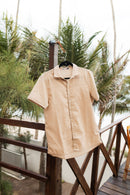 Camisa de Linho Bege